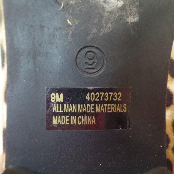 Cato Casual Multi Color Animal Print Slip On Mules Sz 9 Man Made Materials - Picture 9 of 10